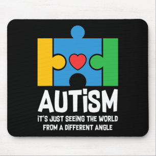 Autismus heißt einfach die Welt aus einem anderen  Mousepad