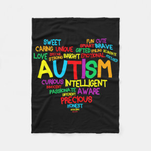 Autismus Herzautismus Aufklärung Proud Autismus Ma Fleecedecke