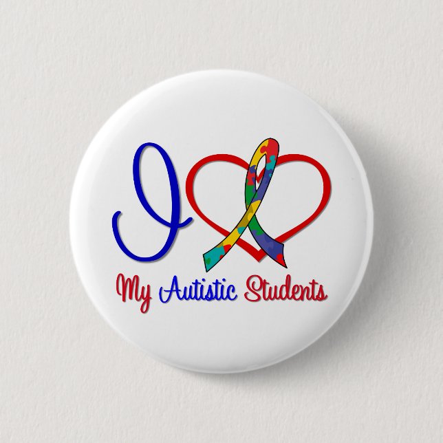 Autismus I Liebe meine Autisten Button (Vorderseite)
