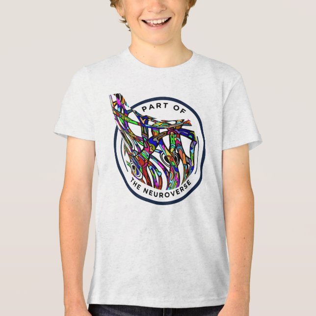 Autismus im Neuro-Diversity Tri-Blend Shirt (Vorderseite)