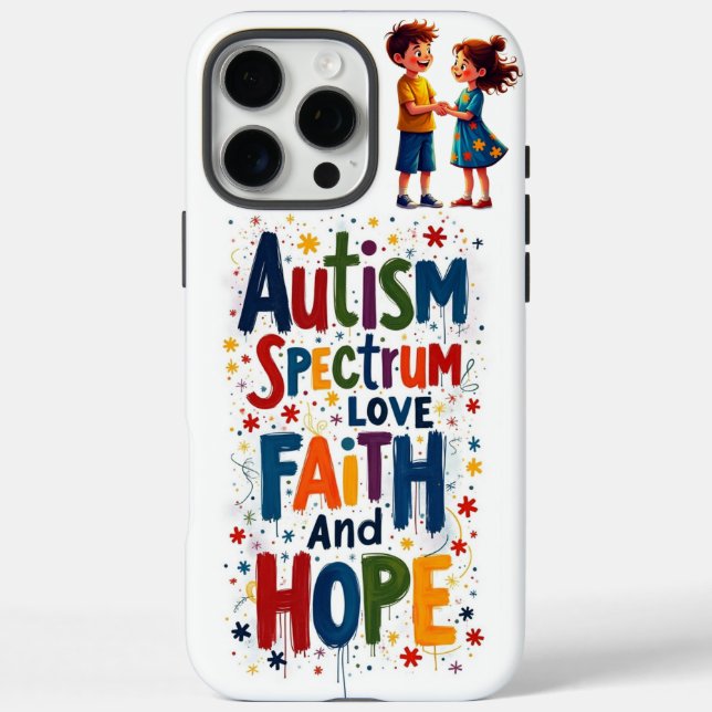 Autismus iPhone 16 Pro Max Hülle (Rückseite)