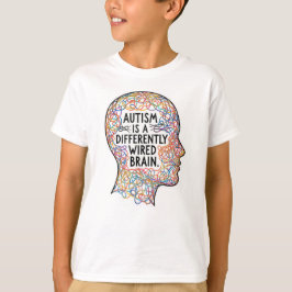 Autismus ist ein anders verkabeltes künstlerisches T-Shirt