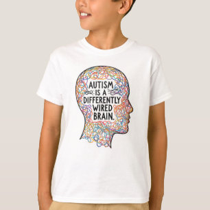 Autismus ist ein anders verkabeltes künstlerisches T-Shirt