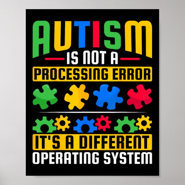 Autismus ist kein zu lösendes Problem - Autismus v Poster (Vorne)