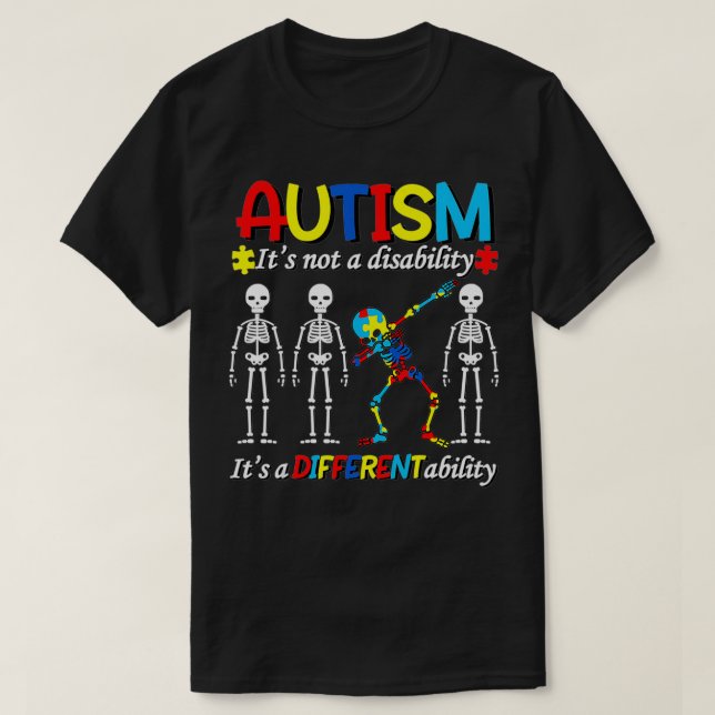 Autismus ist keine Behinderung, sondern eine ander T-Shirt (Design vorne)