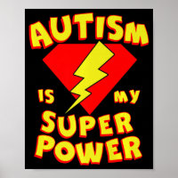 Autismus ist mein Super-Power Superhero Autism Awa