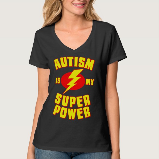 Autismus ist mein Super-Power T-Shirt (Vorderseite)