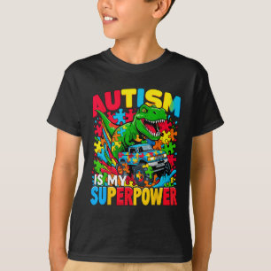 Autismus ist mein Superpower Dino Boys Monster Tru T-Shirt