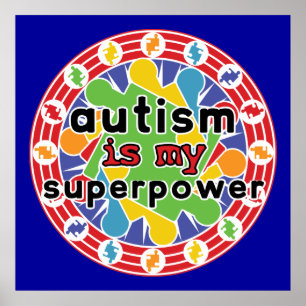 Autismus ist mein SuperPower Poster