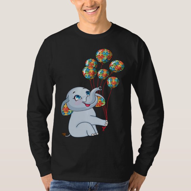 Autismus ist mein unglaubliches Talent Baby Elefan T-Shirt (Vorderseite)
