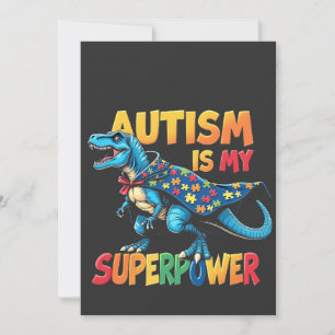 Autismus ist meine Supermacht Dinosaurier Autismus Save The Date