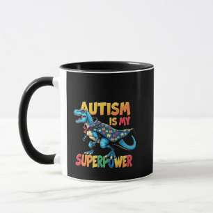 Autismus ist meine Supermacht Dinosaurier Autismus Tasse