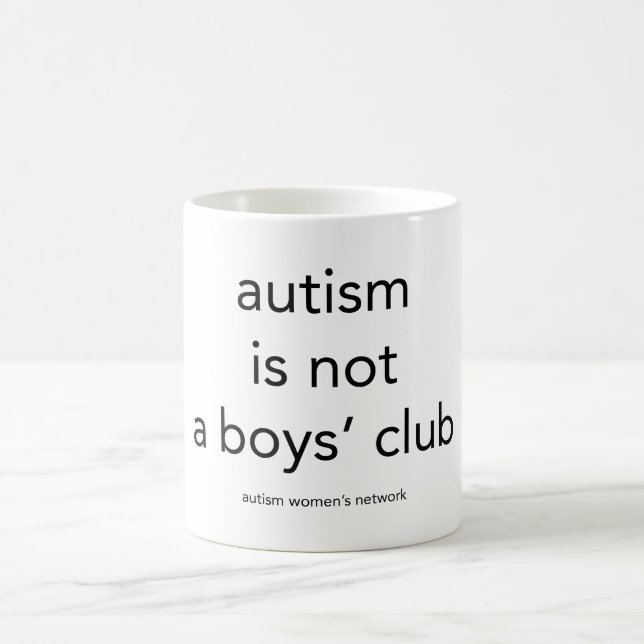Autismus ist nicht ein Jungenverein: Tasse (Mittel)