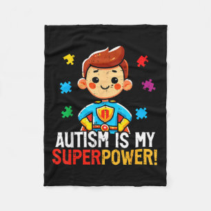 Autismus ist Superhelden-Superkraft ASD-Bewusstsei Fleecedecke