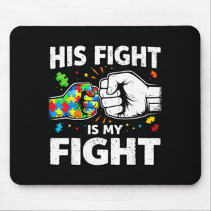 Autismus Kampf ist Kampf ASD Bewusstsein Vater Mut Mousepad