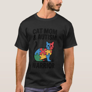 Autismus Katzenmutter Autismus Bunt Autismus-Bewus T-Shirt