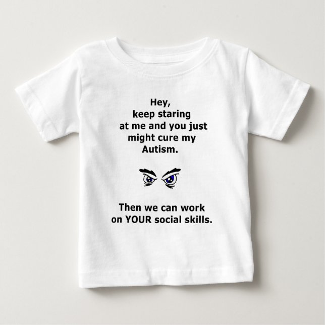 Autismus/KeepStaring Baby T-shirt (Vorderseite)