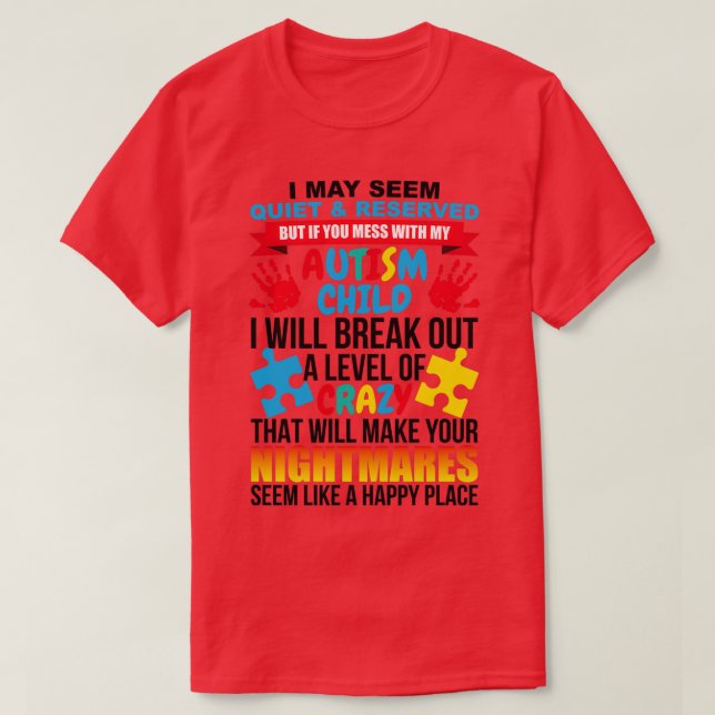 Autismus Kind 1 T-Shirt (Design vorne)