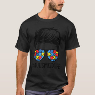 Autismus Kind Leben Autismus-Bewusstsein Sonnenbri T-Shirt