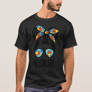 Autismus Kinder Kidlife Momlife Mama Und Mini Mutt T-Shirt