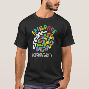 Autismus Kindness Embrace Neurodiversity Rainbow I T-Shirt