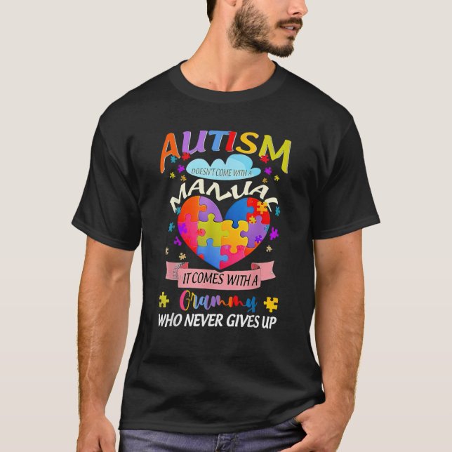 Autismus kommt nicht mit einem Handbuch, sondern m T-Shirt (Vorderseite)
