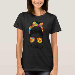 Autismus-Krankenschwester Leben Unordentlicher Dut T-Shirt