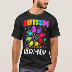 Autismus-Landwirt-Puzzle Autismus-Bewusstsein Auti T-Shirt