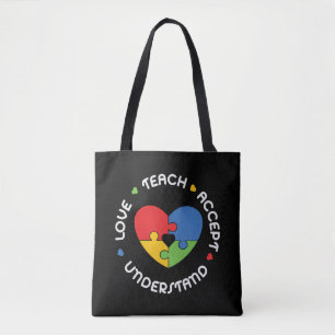 Autismus Lehrer Lehre Akzeptanz verstehen Liebe Tasche
