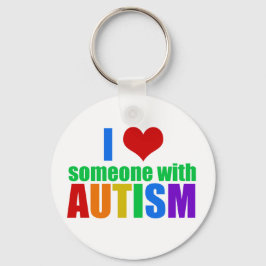 Autismus Liebe Regenbogenfamilie Unterstützung far Schlüsselanhänger