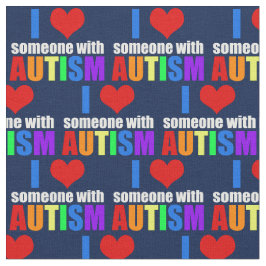 Autismus-Liebe Stoff