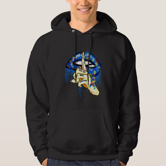 Autismus Lippen beurteilen, was Sie verstehen Hoodie (Vorderseite)