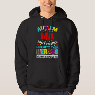 Autismus Ma Leute schauen ihre Helden auf, die mei Hoodie