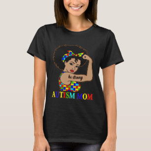 Autismus-Mama Afro-Mutter Schwarze Frauen Puzzle-S T-Shirt