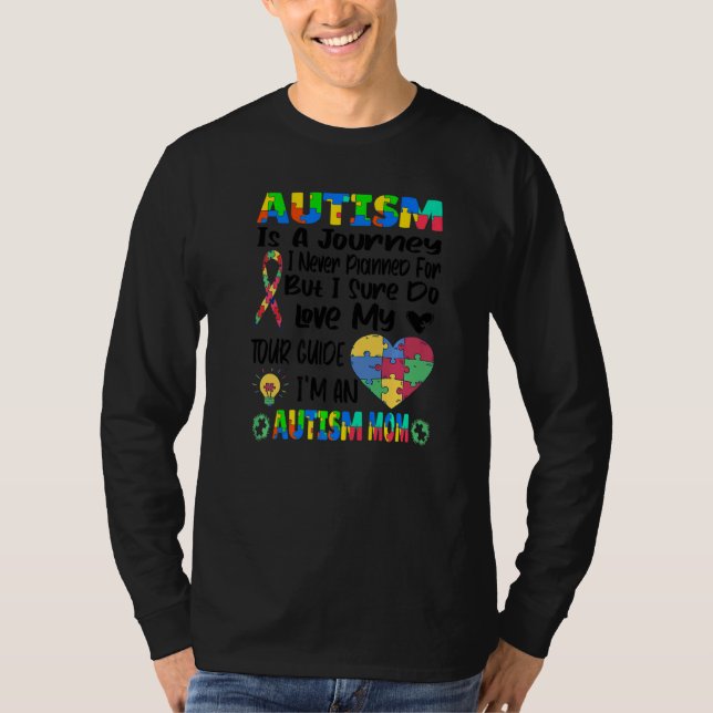 Autismus Mama Autismus Bewusstsein Puzzle Autismus T-Shirt (Vorderseite)