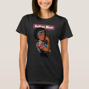 Autismus Mama Bewusstsein für Mutter Schwarze Auti T-Shirt