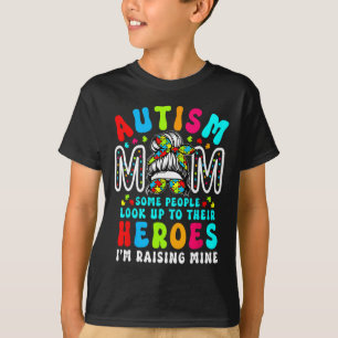 Autismus-Mama erzieht Helden Groovy unordentlicher T-Shirt