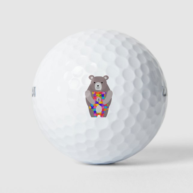 Autismus-Mama Golfball (Vorderseite)