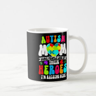 Autismus Mama Groovy Herz Puzzle Autismus Bewussts Kaffeetasse