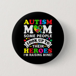 Autismus Mama Heroes Autismus Mama Bewusstsein Kid Button