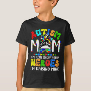 Autismus-Mama Ich erziehe meinen Helden Puzzle Uno T-Shirt