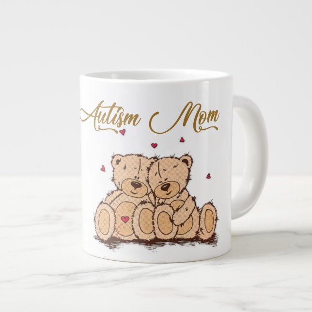 Autismus-Mama - Jumbo-Tasse (Vorderseite Rechts)