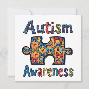 Autismus Mama Puzzle Piece Coquette Bow Ribbon Aut Einladung