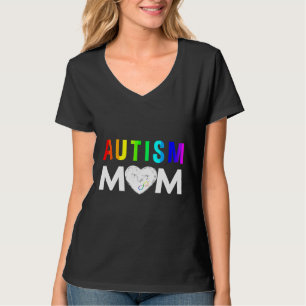 Autismus Mama Rot statt Unendlichkeit T-Shirt