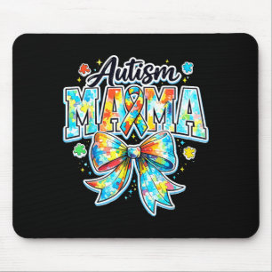 Autismus Mama Schleife stolz Autismus-Mutter-Bewus Mousepad