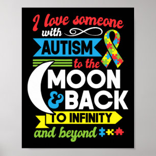 Autismus Mama Schwester Oma I Liebe jemand mit Aut Poster