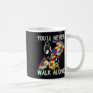 Autismus-Mama Sie werden niemals allein laufen Aut Kaffeetasse