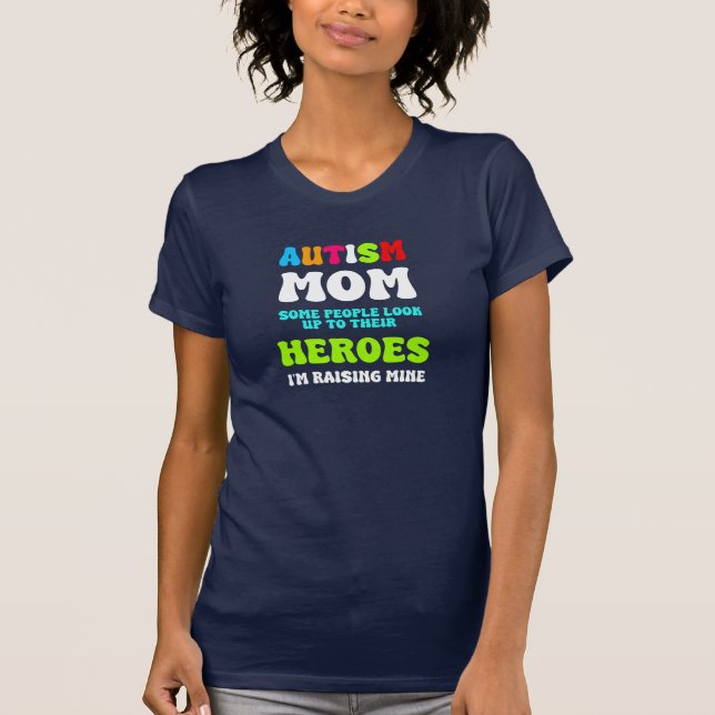Autismus-Mama - T - Shirt zur Sensibilisierung für (Vorderseite)