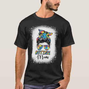 Autismus-Mama Unordentlicher Dutt Autistisch Autis T-Shirt
