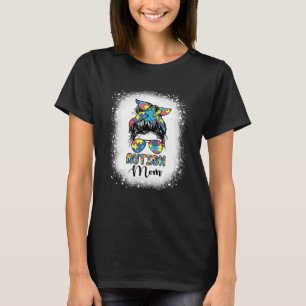 Autismus-Mama Unordentlicher Dutt Autistisch Autis T-Shirt